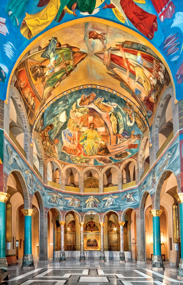 Basilica di Santa Rita - Abside con il Cristo Giudice